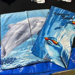 Two Dolphin Beach Towels.